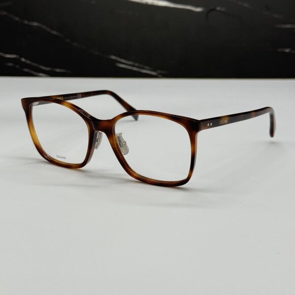 NEW CL50027J 056 CELINE EYEGLASSES LIGHT HAVANA UNISEX EYEWEAR CELINE CL 50027J - Picture 1 of 10